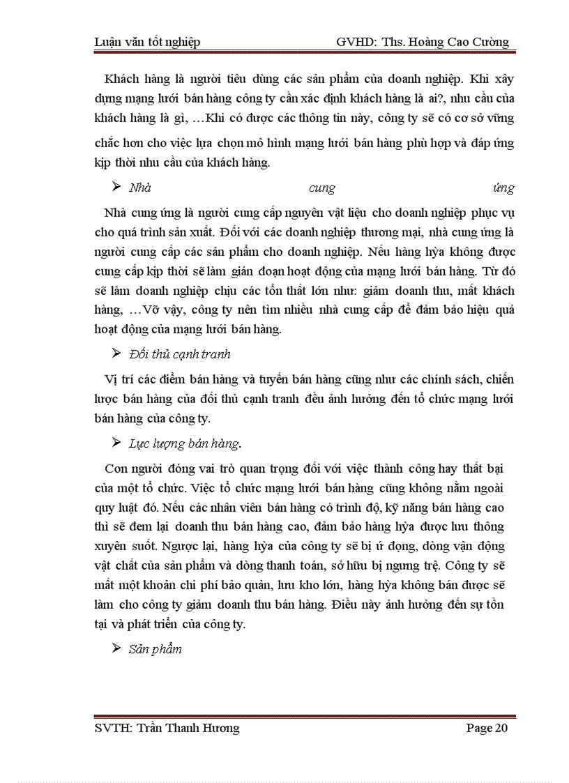 image for page Hoàn thiện công tác tổ chức mạng lưới bán hàng của chi nhánh công ty dược, trang thiết bị y tế Bình Đình tại khu vực phía Bắc