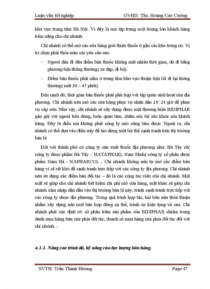 image for page Hoàn thiện công tác tổ chức mạng lưới bán hàng của chi nhánh công ty dược, trang thiết bị y tế Bình Đình tại khu vực phía Bắc