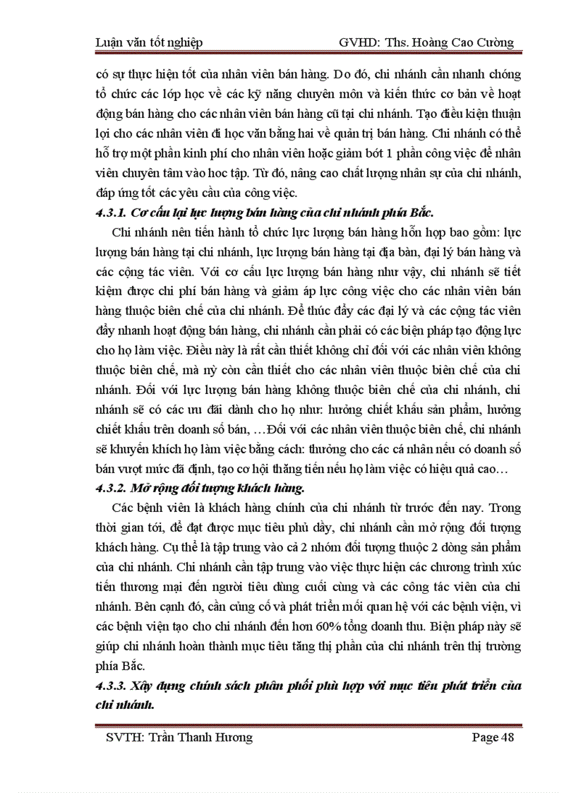 image for page Hoàn thiện công tác tổ chức mạng lưới bán hàng của chi nhánh công ty dược, trang thiết bị y tế Bình Đình tại khu vực phía Bắc