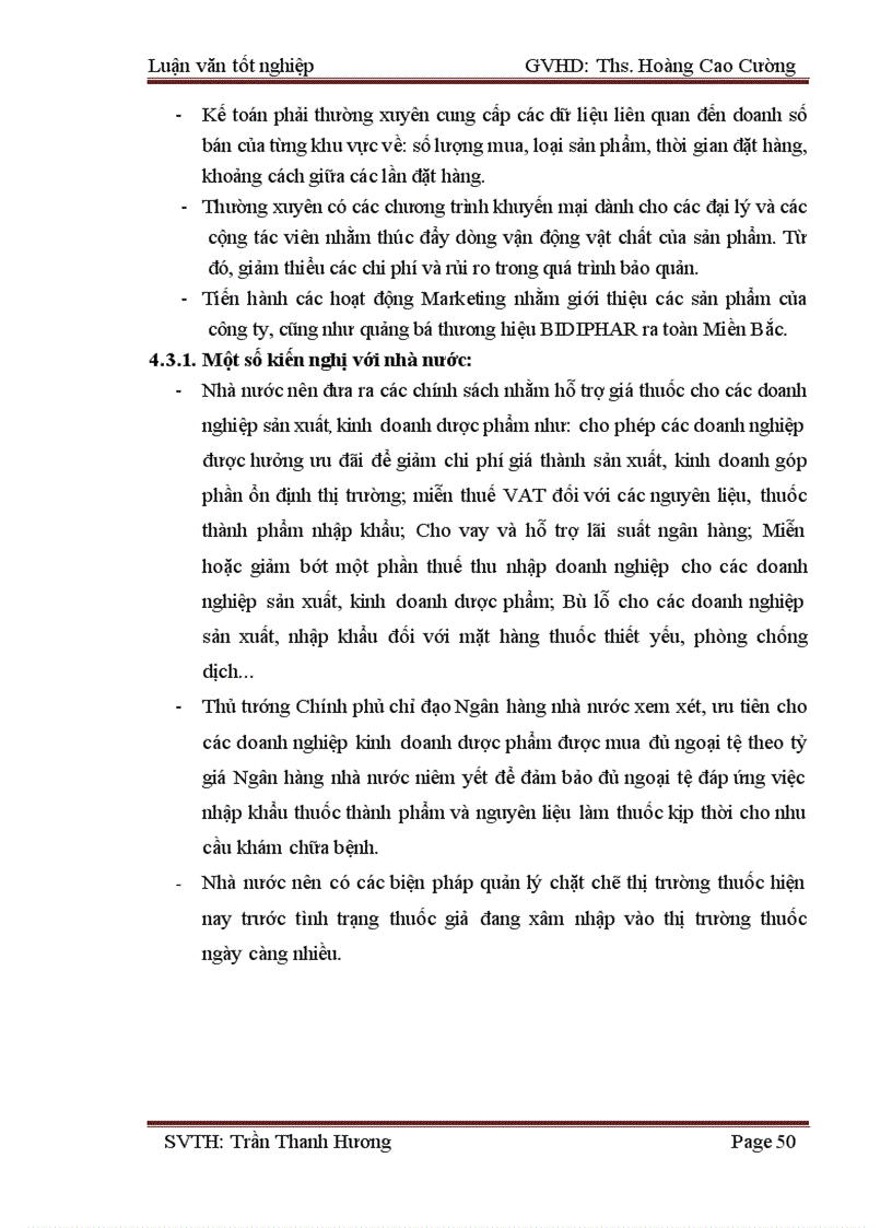 image for page Hoàn thiện công tác tổ chức mạng lưới bán hàng của chi nhánh công ty dược, trang thiết bị y tế Bình Đình tại khu vực phía Bắc