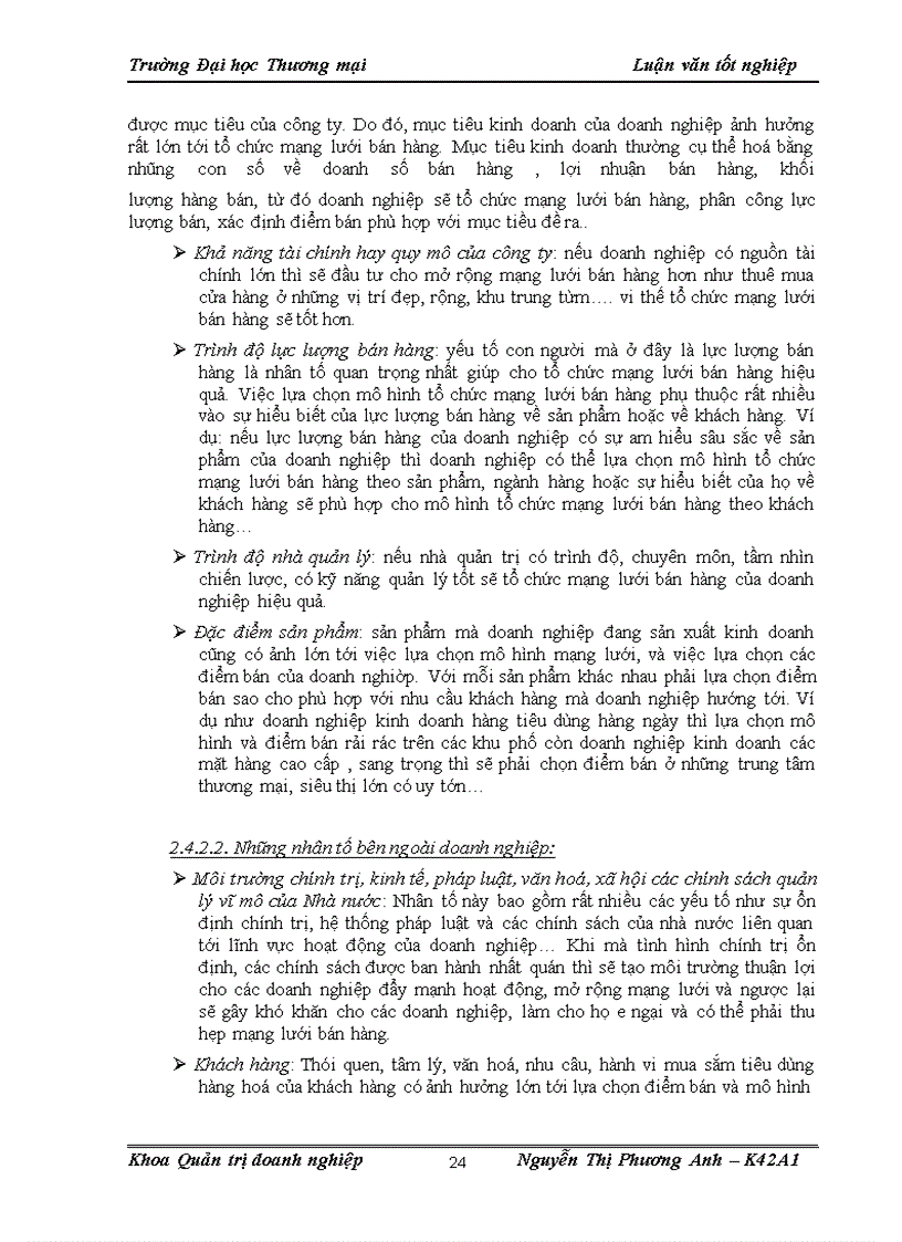 image for page Hoàn thiện công tác tổ chức mạng lưới bán hàng tại công ty TNHH Poongchin Vina đối với mặt hàng ruột đệm trên thị trường miền Bắc