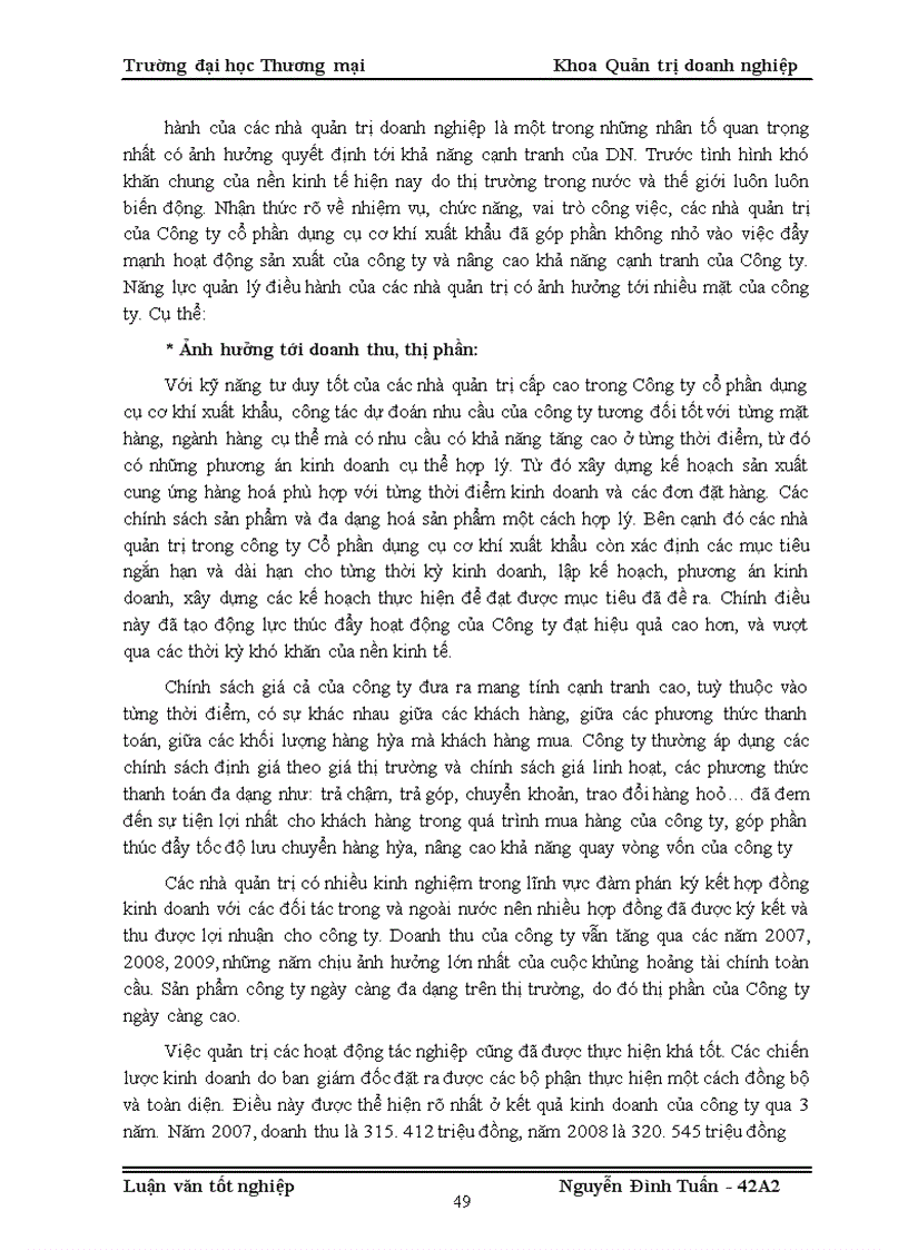 image for page Nâng cao khả năng cạnh tranh thông qua nâng cao năng lực quản lý điều hành của Công ty cổ phần dụng cụ cơ khí xuất khẩu thời kỳ hậu khủng hoảng