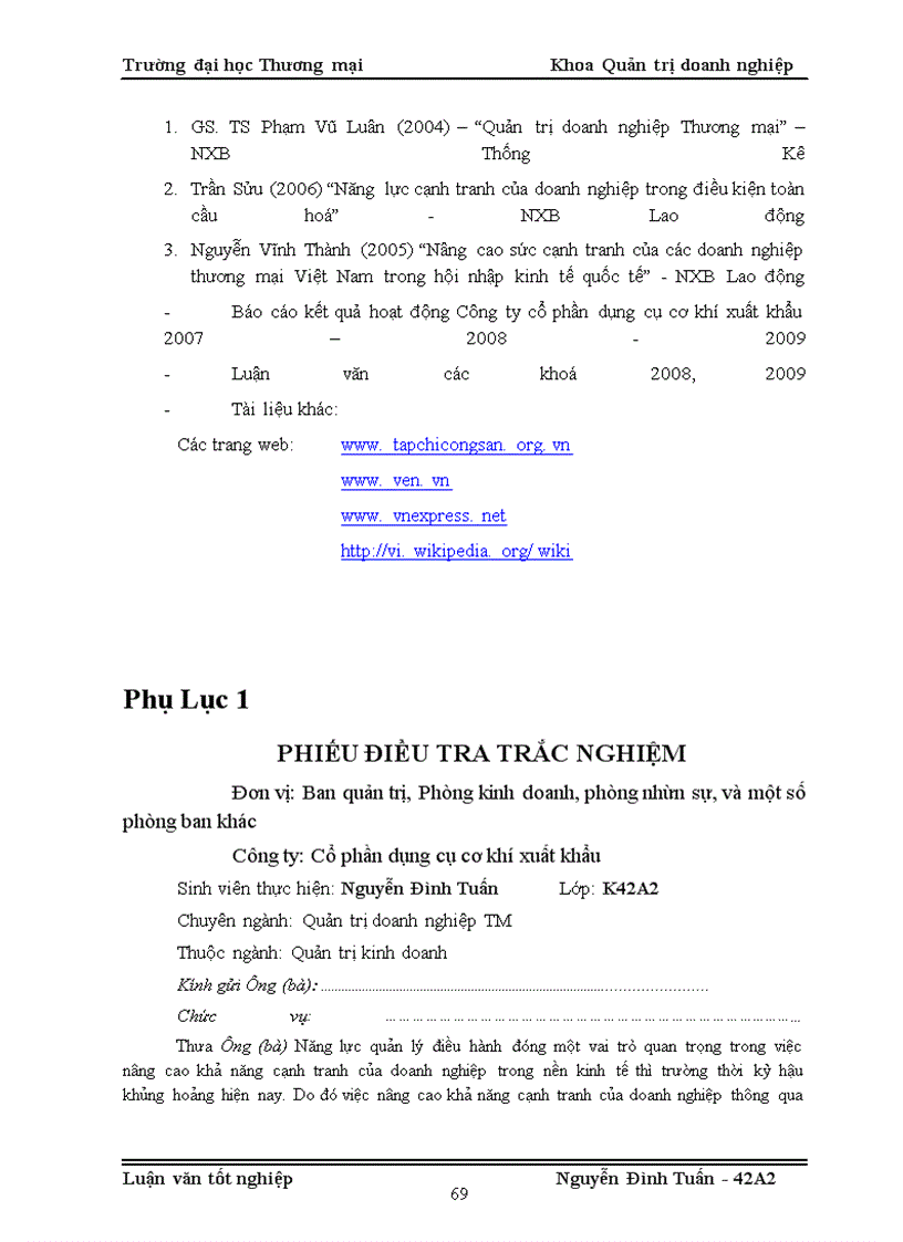 image for page Nâng cao khả năng cạnh tranh thông qua nâng cao năng lực quản lý điều hành của Công ty cổ phần dụng cụ cơ khí xuất khẩu thời kỳ hậu khủng hoảng