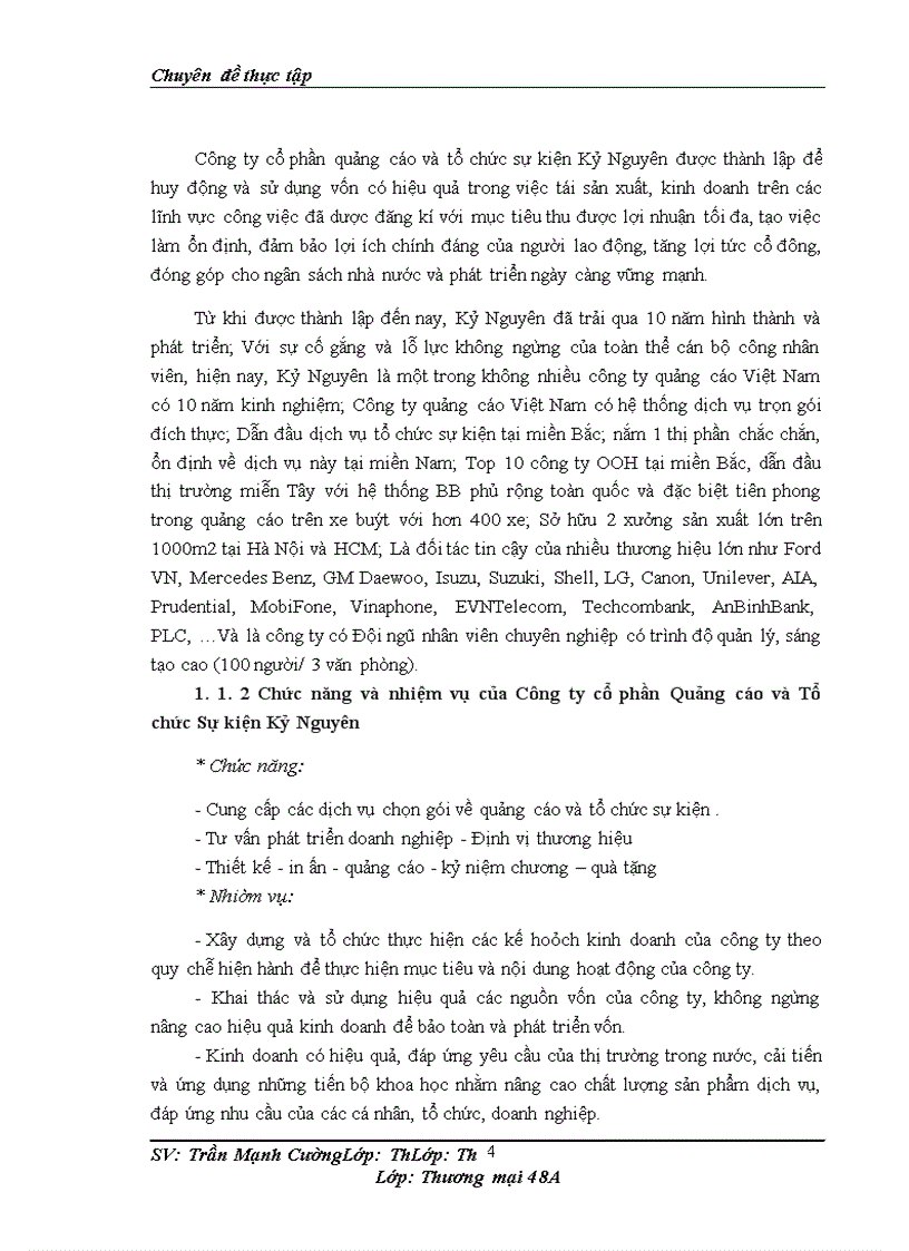 image for page Thúc đẩy hoạt động kinh doanh ở công ty cổ phần quảng cáo và tổ chức sự kiện kỷ nguyên