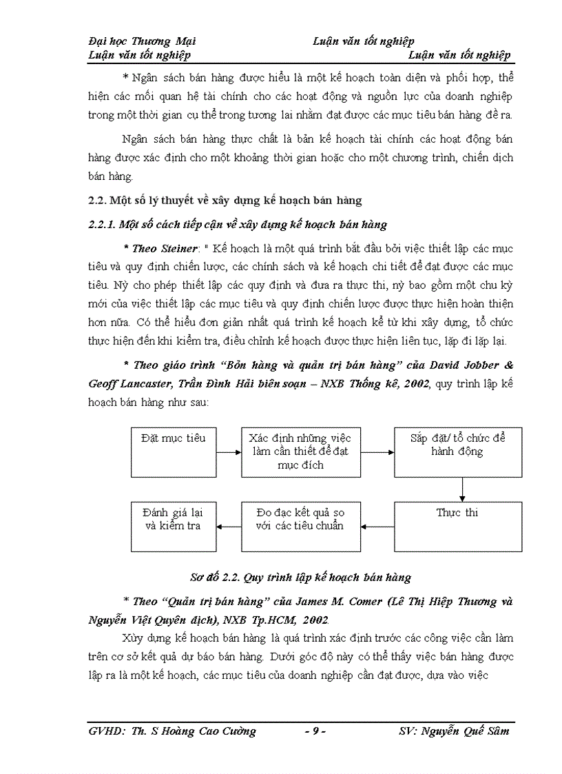 image for page Hoàn thiện công tác xây dựng kế hoạch bán hàng tại công ty Cổ phần sản xuất thương mại HUY THỤC