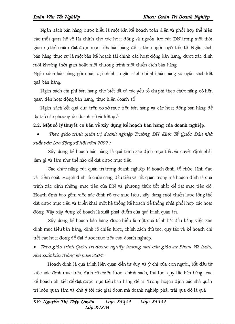 image for page Hoàn thiện công tác xây dựng kế hoạch bán hàng của công ty TNHH Korea -VietNam Kyung Seung INC