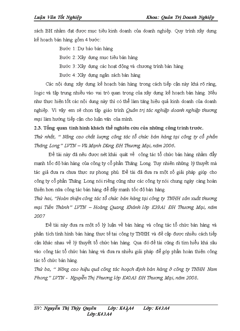 image for page Hoàn thiện công tác xây dựng kế hoạch bán hàng của công ty TNHH Korea -VietNam Kyung Seung INC