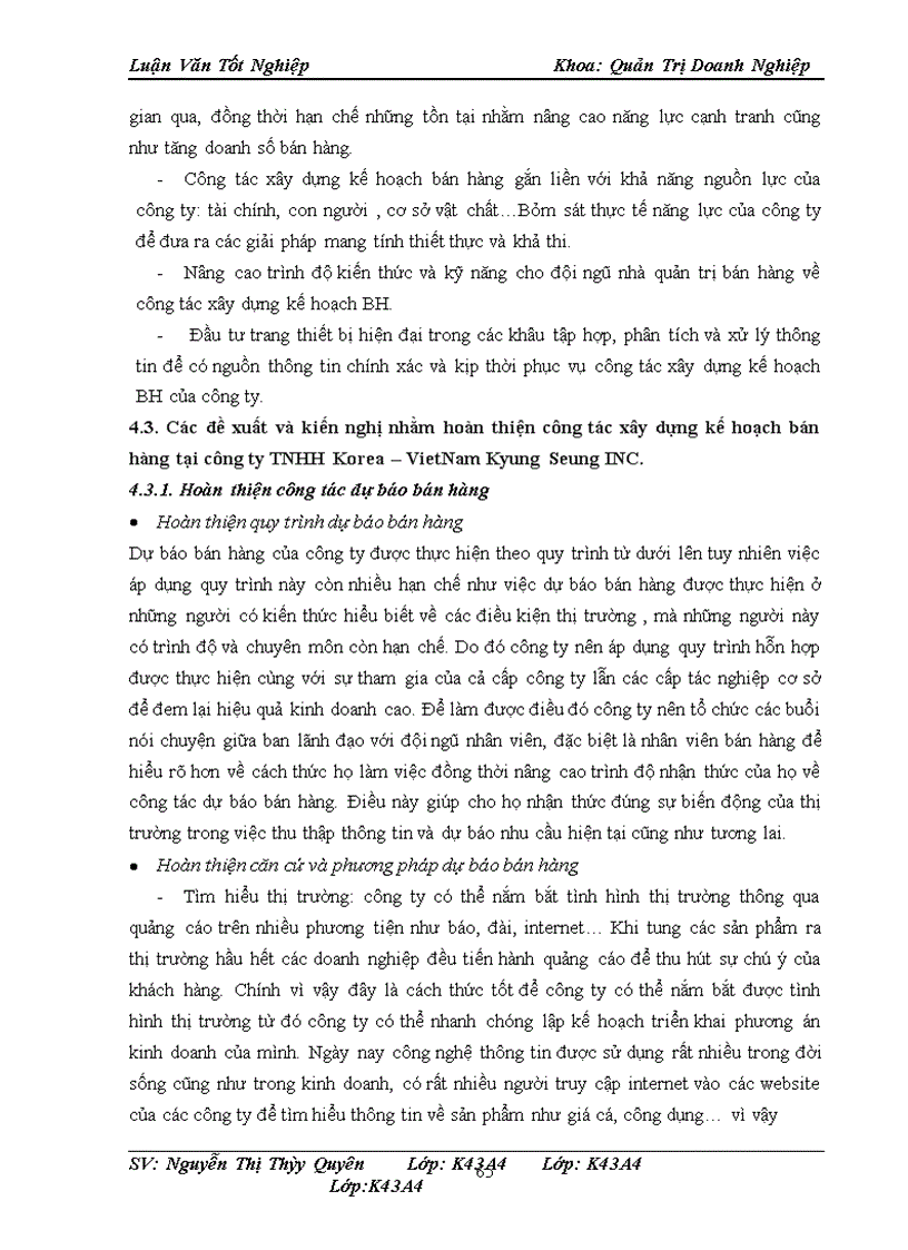 image for page Hoàn thiện công tác xây dựng kế hoạch bán hàng của công ty TNHH Korea -VietNam Kyung Seung INC