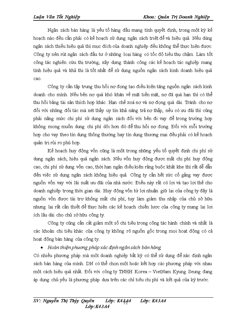 image for page Hoàn thiện công tác xây dựng kế hoạch bán hàng của công ty TNHH Korea -VietNam Kyung Seung INC