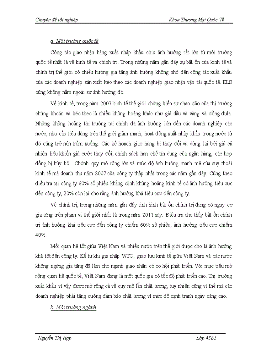 image for page Hoàn thiện quy trình giao hàng xuất khẩu bằng đường biển tại công ty TNHH ELS