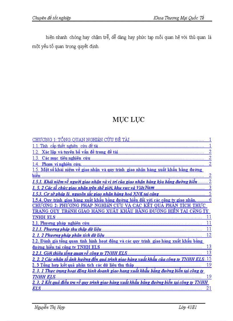 image for page Hoàn thiện quy trình giao hàng xuất khẩu bằng đường biển tại công ty TNHH ELS