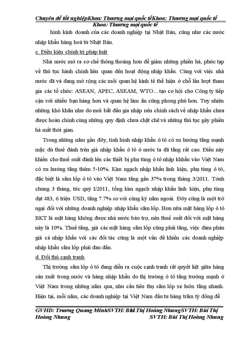 image for page Hoàn thiện quy trình thực hiện hợp đồng nhập khẩu lốp ô tô BKT của Ấn Độ của Công ty Cổ phần thiết bị phụ tùng Thăng Lon