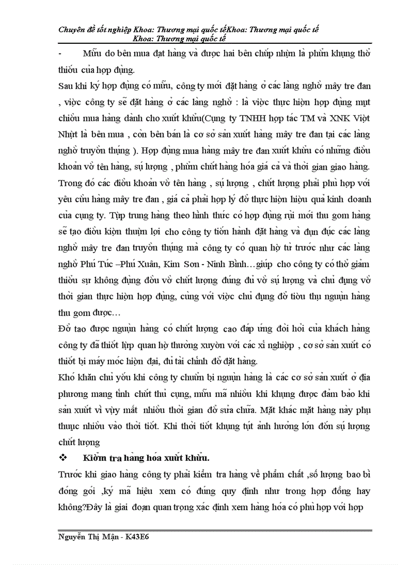 image for page Hoàn thiện quy trình thực hiện hợp đồng xuất khẩu mặt hàng mây tre đan sang Nhật Bản tại công ty TNHH hợp tác TM và XNK Viêt Nhật