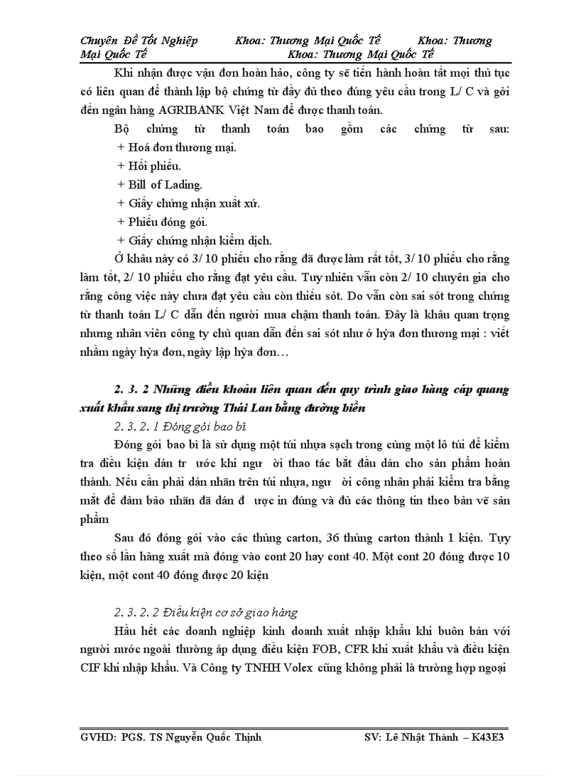 image for page Quản trị quy trình giao hàng cáp quang xuất khẩu bằng đường biển sang thị trường Thái Lan của công ty Volex