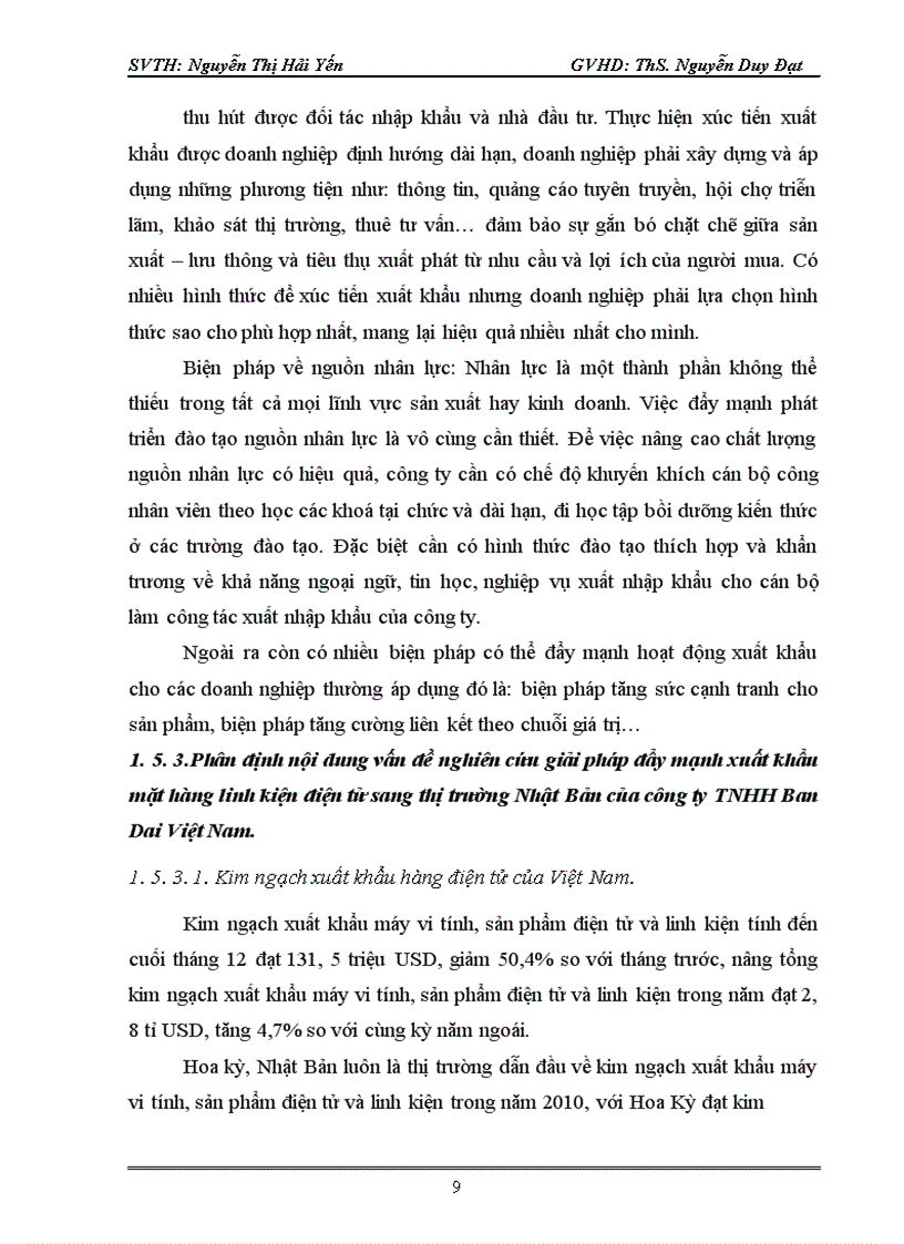 image for page Giải pháp đẩy mạnh xuất khẩu mặt hàng linh kiển điện tử sang thị trường Nhật Bản của công ty TNHH Ban Dai Việt Nam