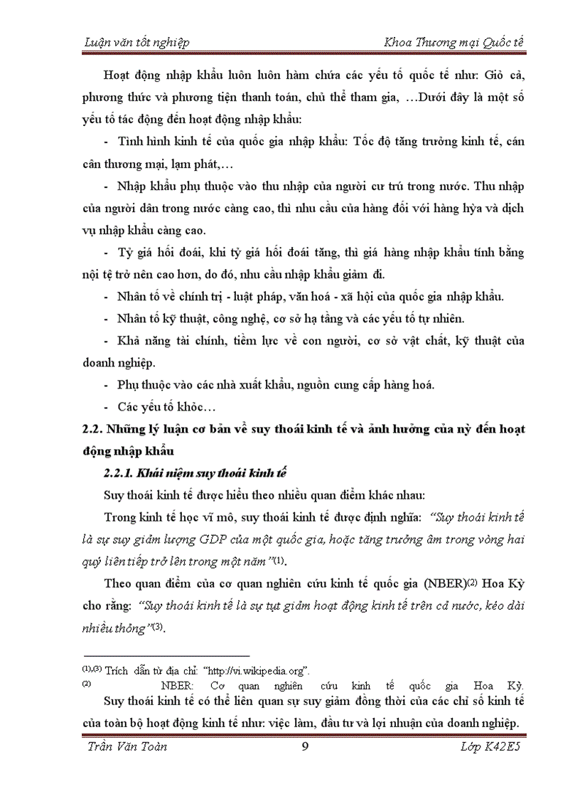 image for page Ảnh hưởng của suy thoái kinh tế đến hoạt động nhập khẩu thiết bị y tế của công ty TNHH tư vấn thương mại Toàn Cầu