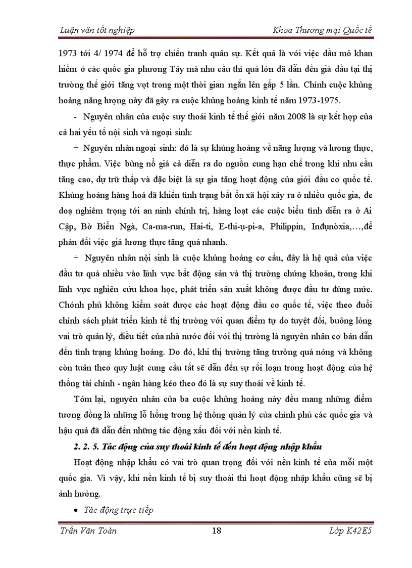 image for page Ảnh hưởng của suy thoái kinh tế đến hoạt động nhập khẩu thiết bị y tế của công ty TNHH tư vấn thương mại Toàn Cầu