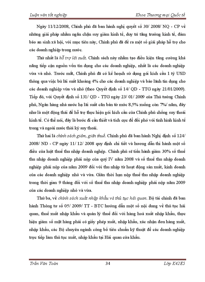 image for page Ảnh hưởng của suy thoái kinh tế đến hoạt động nhập khẩu thiết bị y tế của công ty TNHH tư vấn thương mại Toàn Cầu