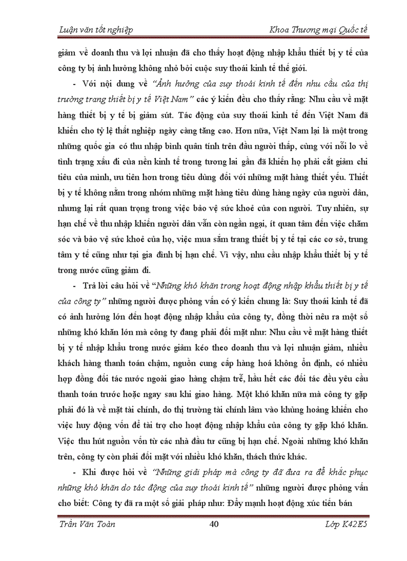 image for page Ảnh hưởng của suy thoái kinh tế đến hoạt động nhập khẩu thiết bị y tế của công ty TNHH tư vấn thương mại Toàn Cầu