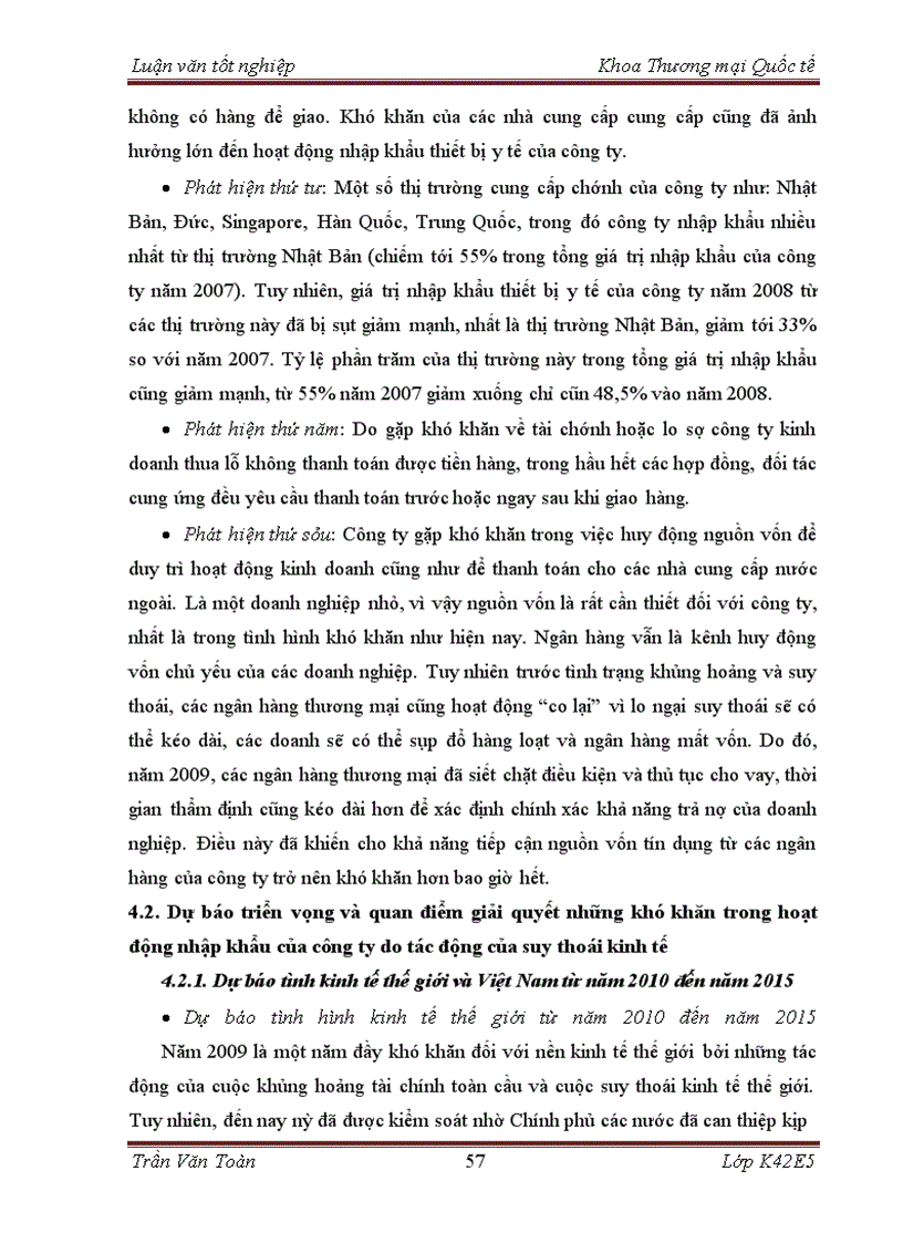 image for page Ảnh hưởng của suy thoái kinh tế đến hoạt động nhập khẩu thiết bị y tế của công ty TNHH tư vấn thương mại Toàn Cầu