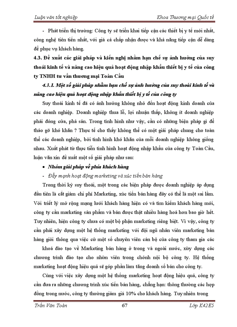 image for page Ảnh hưởng của suy thoái kinh tế đến hoạt động nhập khẩu thiết bị y tế của công ty TNHH tư vấn thương mại Toàn Cầu
