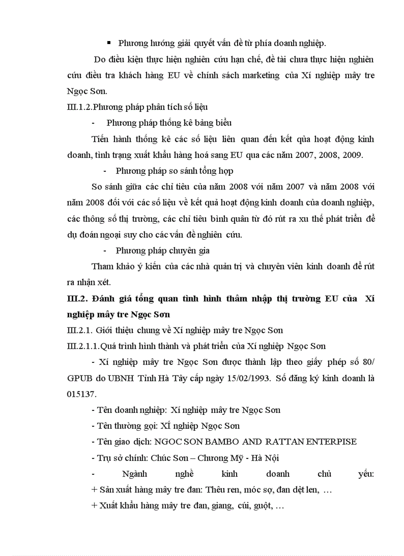 image for page Giải pháp marketing thâm nhập thị trường EU đối với mặt hàng thủ công mây tre đan của Xí nghiệp mây tre Ngọc Sơn