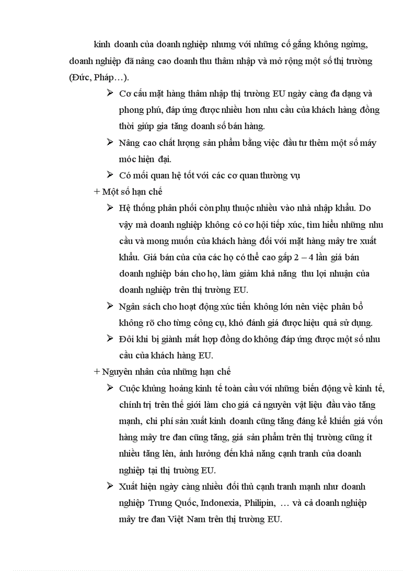 image for page Giải pháp marketing thâm nhập thị trường EU đối với mặt hàng thủ công mây tre đan của Xí nghiệp mây tre Ngọc Sơn