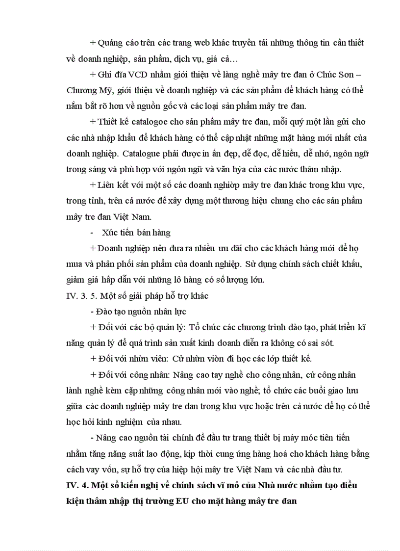 image for page Giải pháp marketing thâm nhập thị trường EU đối với mặt hàng thủ công mây tre đan của Xí nghiệp mây tre Ngọc Sơn