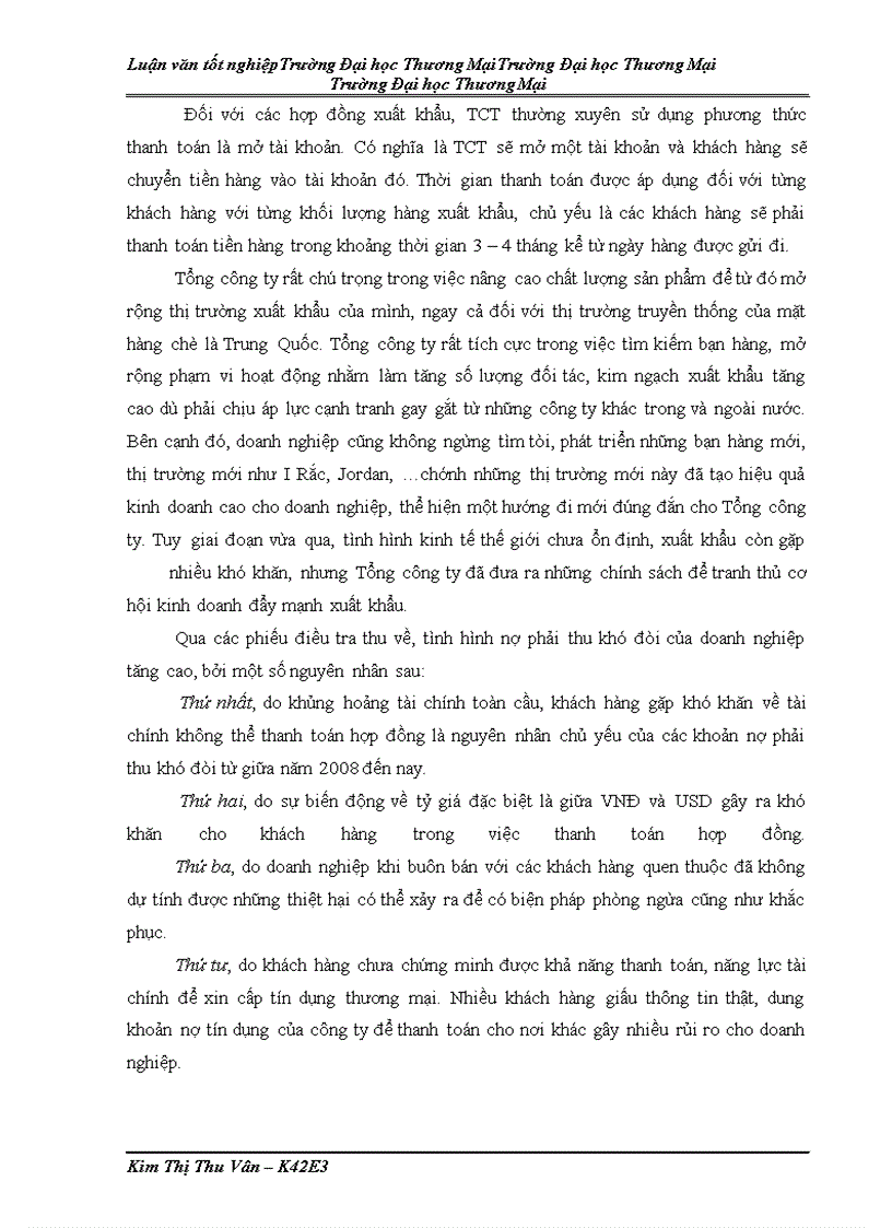 image for page Quản trị khoản phải thu từ hoạt động xuất khẩu chè tại Tổng công ty chè Việt Nam