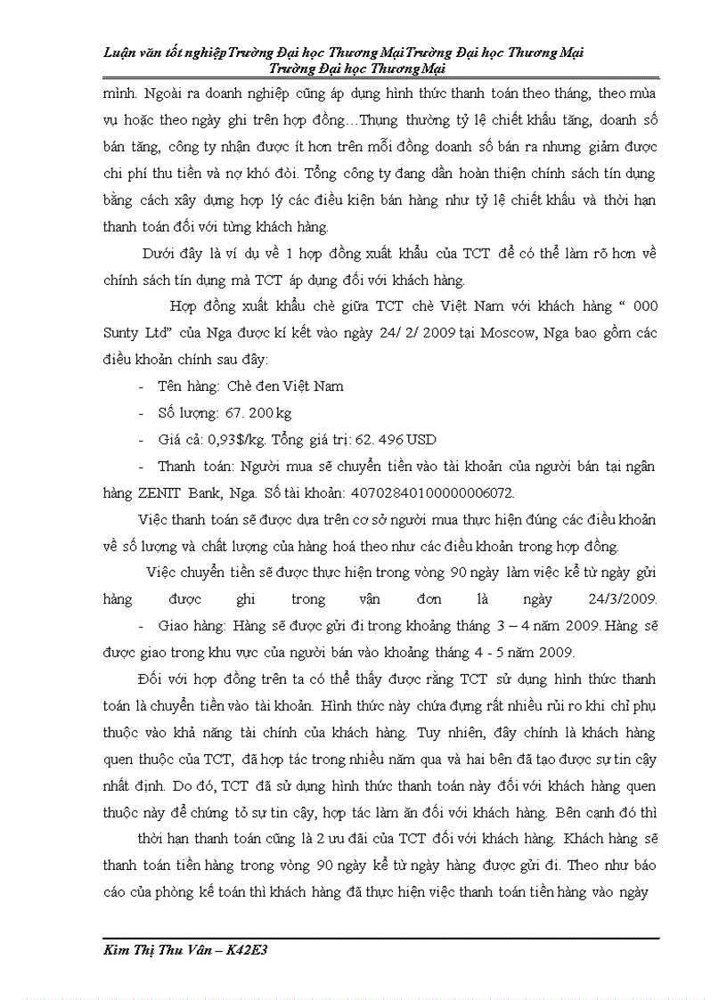 image for page Quản trị khoản phải thu từ hoạt động xuất khẩu chè tại Tổng công ty chè Việt Nam