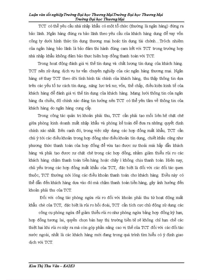 image for page Quản trị khoản phải thu từ hoạt động xuất khẩu chè tại Tổng công ty chè Việt Nam