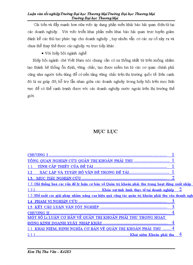 image for page Quản trị khoản phải thu từ hoạt động xuất khẩu chè tại Tổng công ty chè Việt Nam