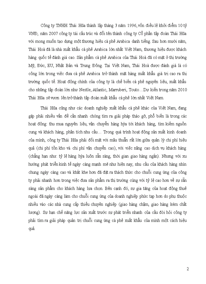 image for page Giải pháp quản trị chuỗi cung ứng cà phê xuất khẩu của công ty cổ phần tập đoàn thái hòa