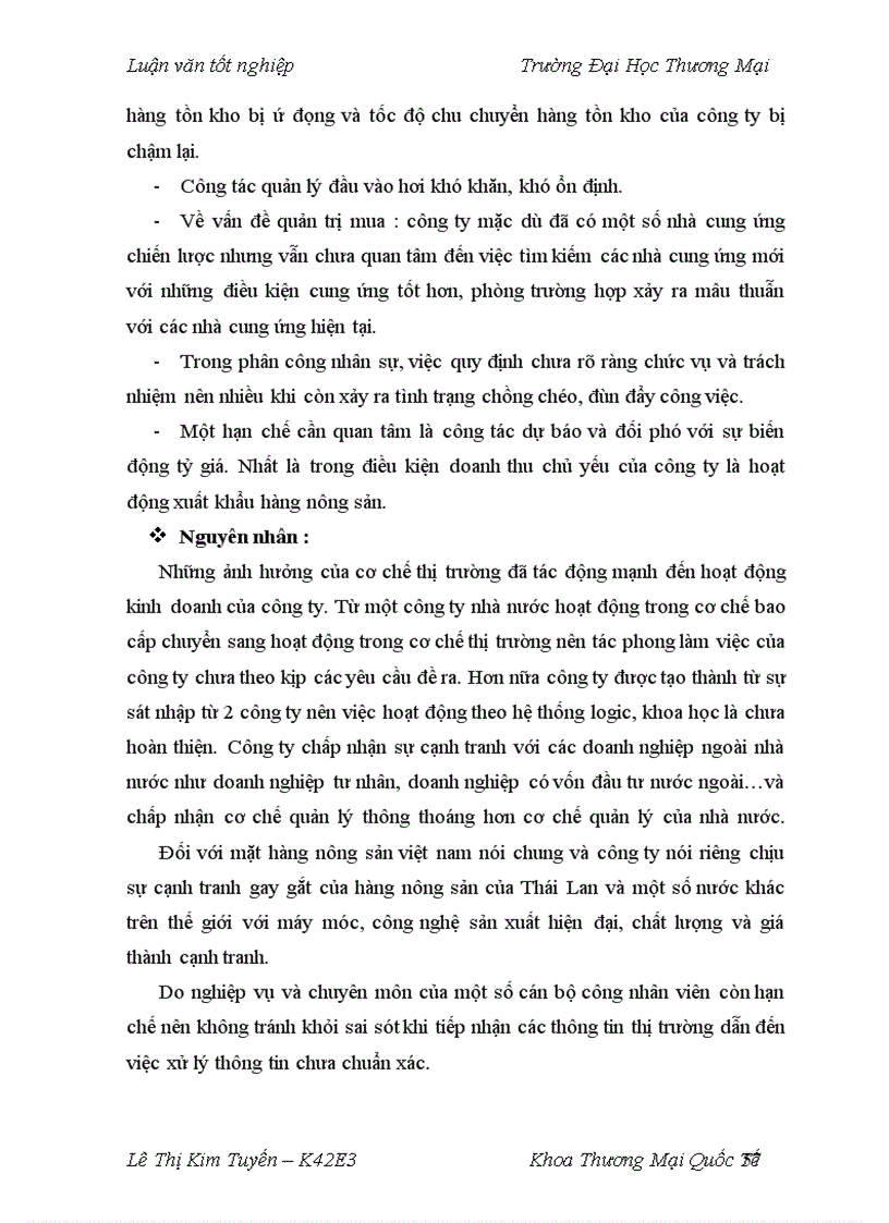 image for page Hoàn thiện quản trị tồn kho hàng nông sản tại Tổng công ty rau quả, nông sản (VEGETEXCO VIET NAM)