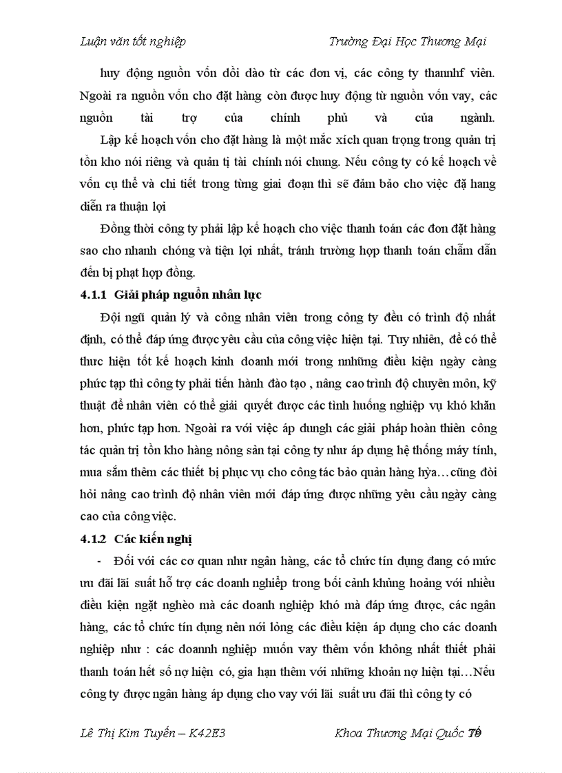 image for page Hoàn thiện quản trị tồn kho hàng nông sản tại Tổng công ty rau quả, nông sản (VEGETEXCO VIET NAM)