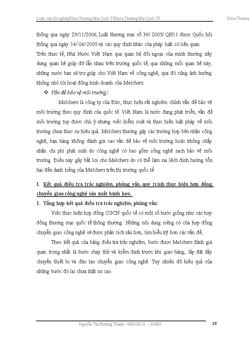 image for page Hoàn thiện quy trình thực hiện hợp đồng chuyển giao công nghệ sản xuất bánh kẹo của công ty Melchers Đức tới các doanh nghiệp sản xuất bánh kẹo Việt Nam.