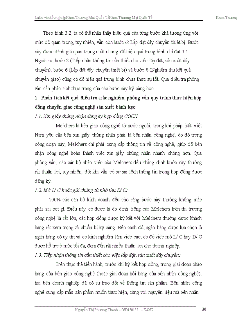 image for page Hoàn thiện quy trình thực hiện hợp đồng chuyển giao công nghệ sản xuất bánh kẹo của công ty Melchers Đức tới các doanh nghiệp sản xuất bánh kẹo Việt Nam.