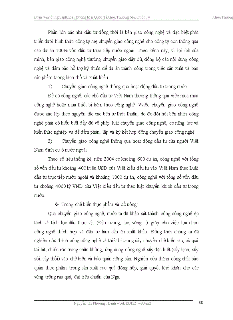 image for page Hoàn thiện quy trình thực hiện hợp đồng chuyển giao công nghệ sản xuất bánh kẹo của công ty Melchers Đức tới các doanh nghiệp sản xuất bánh kẹo Việt Nam.
