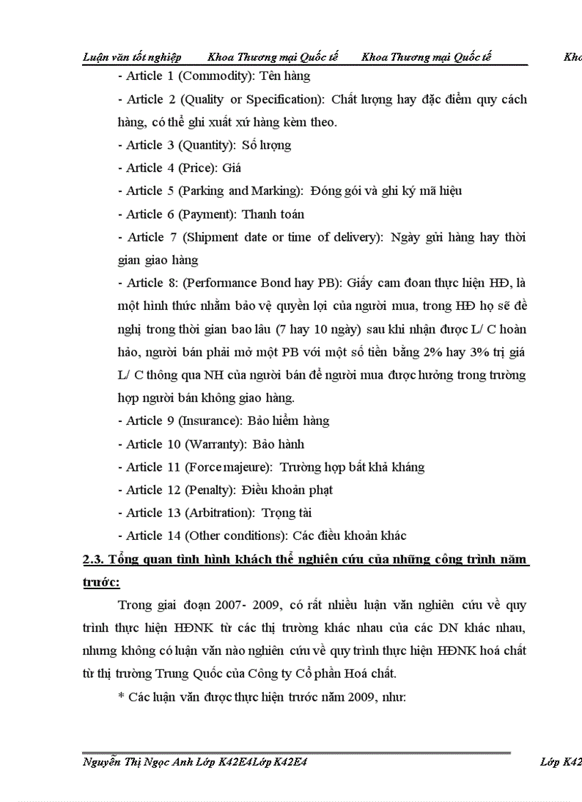 image for page Hoàn thiện quy trình thực hiện hợp đồng nhập khẩu hoá chất từ thị trường Trung Quốc của Công ty Cổ phần Hoá chất 135 Nguyễn Văn Cừ- Long Biên- Hà Nội