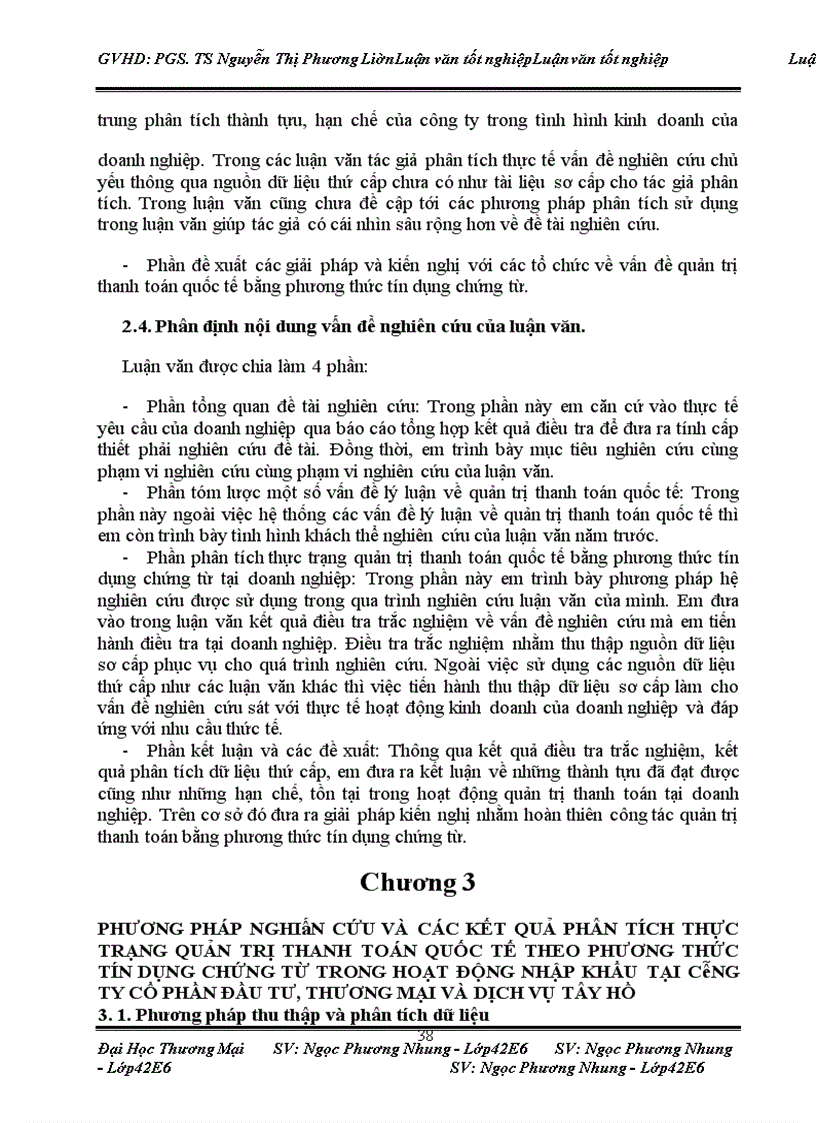 image for page Quản trị thanh toán quốc tế theo phương thức tín dụng chứng từ trong hoạt động nhập khẩu tại Công ty Cổ phần đầu tư, thương mại và dịch vụ Tây Hồ