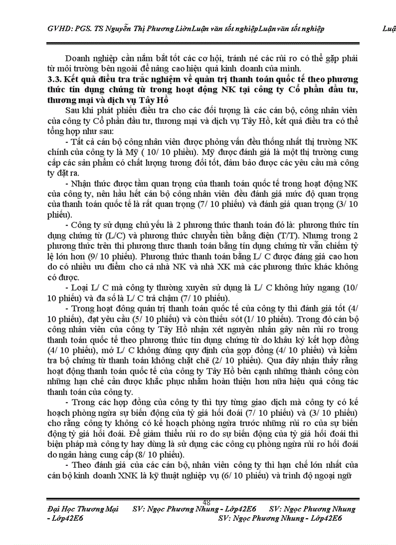 image for page Quản trị thanh toán quốc tế theo phương thức tín dụng chứng từ trong hoạt động nhập khẩu tại Công ty Cổ phần đầu tư, thương mại và dịch vụ Tây Hồ