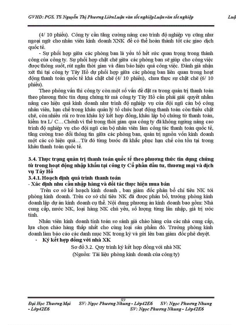 image for page Quản trị thanh toán quốc tế theo phương thức tín dụng chứng từ trong hoạt động nhập khẩu tại Công ty Cổ phần đầu tư, thương mại và dịch vụ Tây Hồ