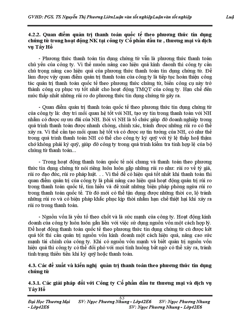 image for page Quản trị thanh toán quốc tế theo phương thức tín dụng chứng từ trong hoạt động nhập khẩu tại Công ty Cổ phần đầu tư, thương mại và dịch vụ Tây Hồ