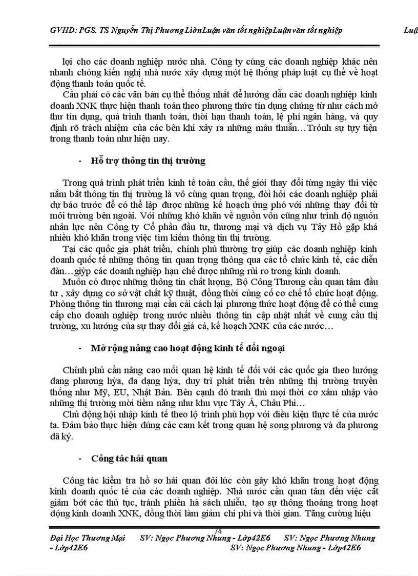 image for page Quản trị thanh toán quốc tế theo phương thức tín dụng chứng từ trong hoạt động nhập khẩu tại Công ty Cổ phần đầu tư, thương mại và dịch vụ Tây Hồ