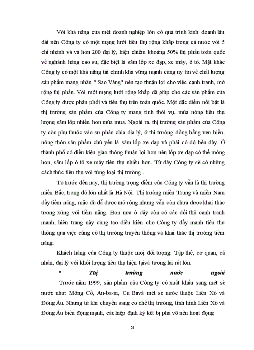 image for page Hoạt động tiêu thụ sản phẩm ở Công ty cao su Sao vàng - Thực trạng và giải pháp