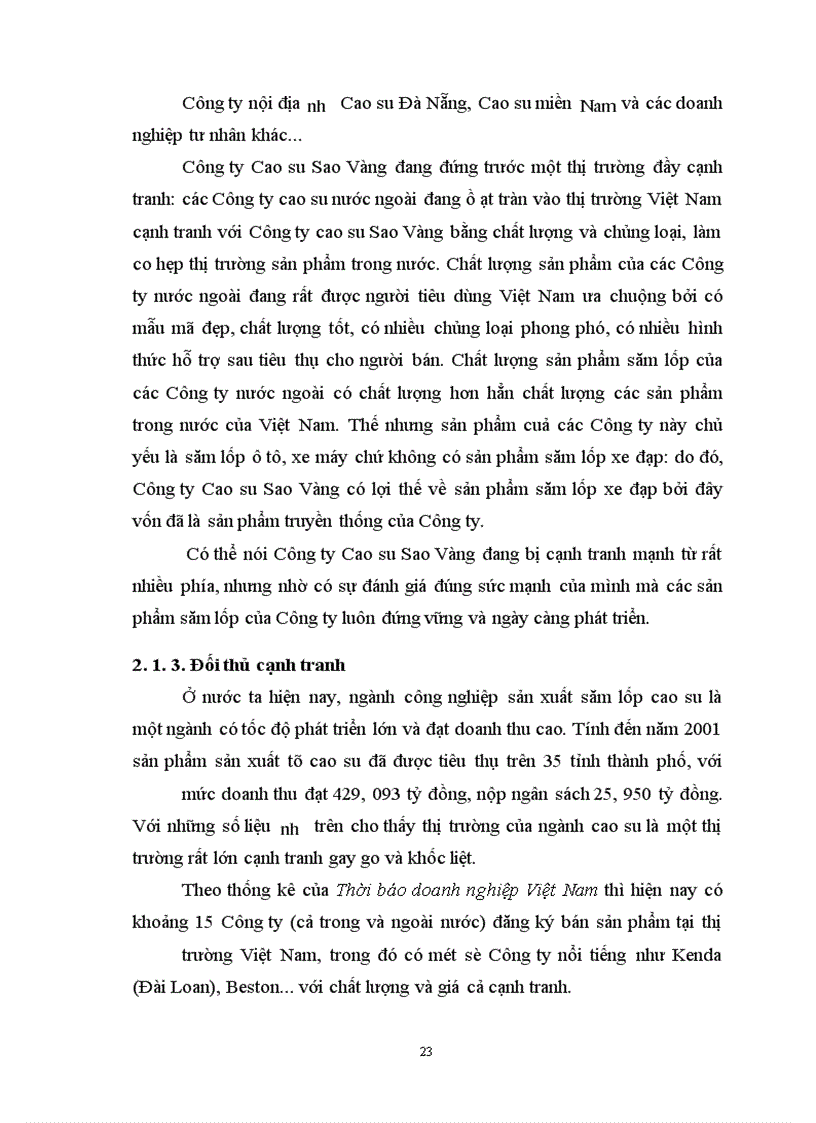 image for page Hoạt động tiêu thụ sản phẩm ở Công ty cao su Sao vàng - Thực trạng và giải pháp