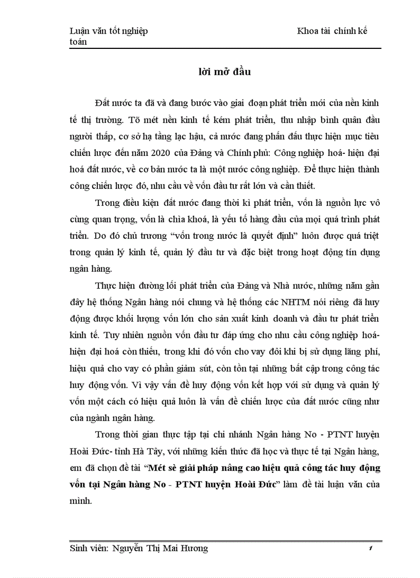 image for page Một số giải pháp nâng cao hiệu quả công tác huy động vốn tại Ngân hàng No-PTNT huyện Hoài Đức