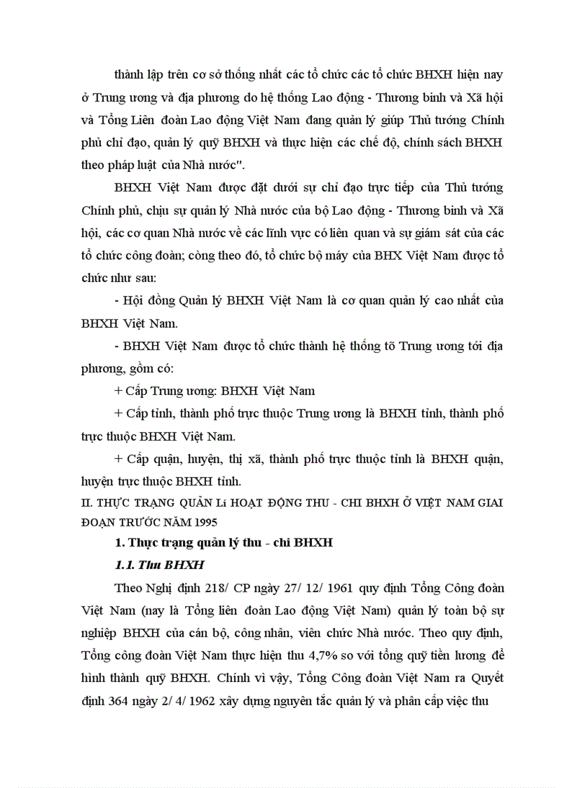 image for page Thực trạng quản lý thu - chi của BHXH Việt Nam