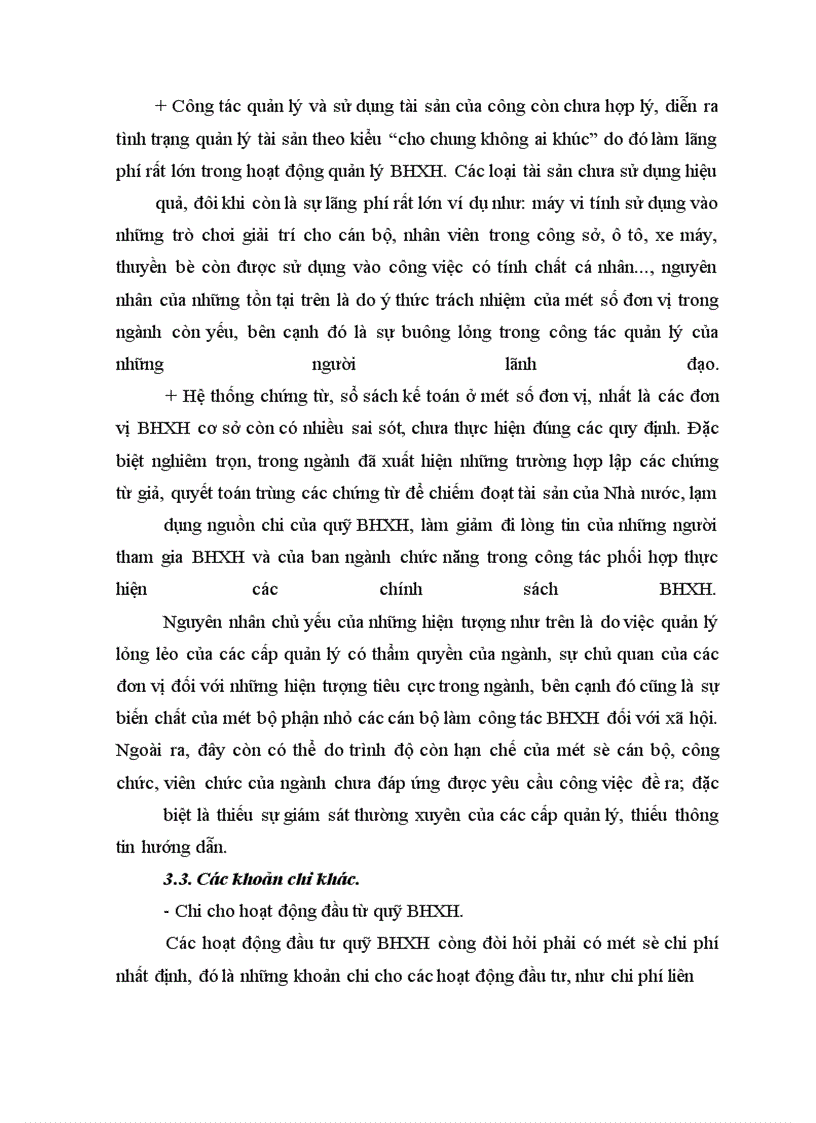 image for page Thực trạng quản lý thu - chi của BHXH Việt Nam