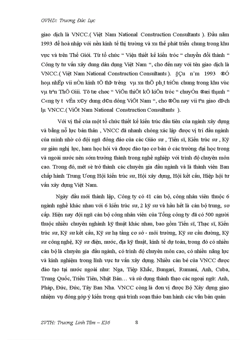 image for page Những vấn đề về tổ chức, quản lý và sử dụng nhân lực ở phạm vi vi mô, tức là Doanh nghiệp cụ thể, ở đây là Tổng công ty tư vấn xây dung Việt Nam